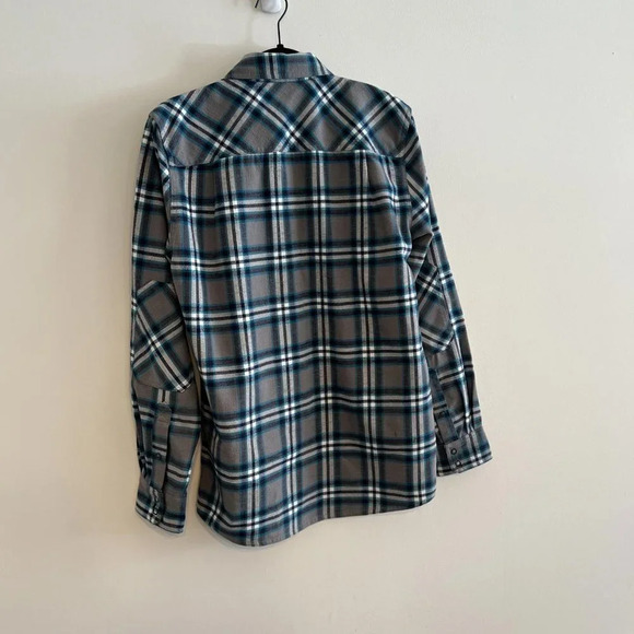 L.L. Bean Plaid Katahdin Performance Wool Blend Flannel Button Down Shirt Small - Picture 2 of 7